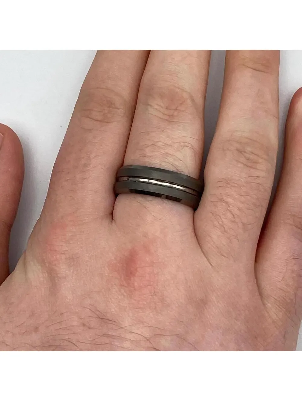 Men's Tungsten Carbide WEDDING BAND, Size 12.